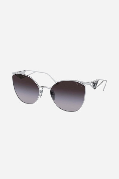 Prada cat-eye silver sunglasses Catwalk - Lux Studios