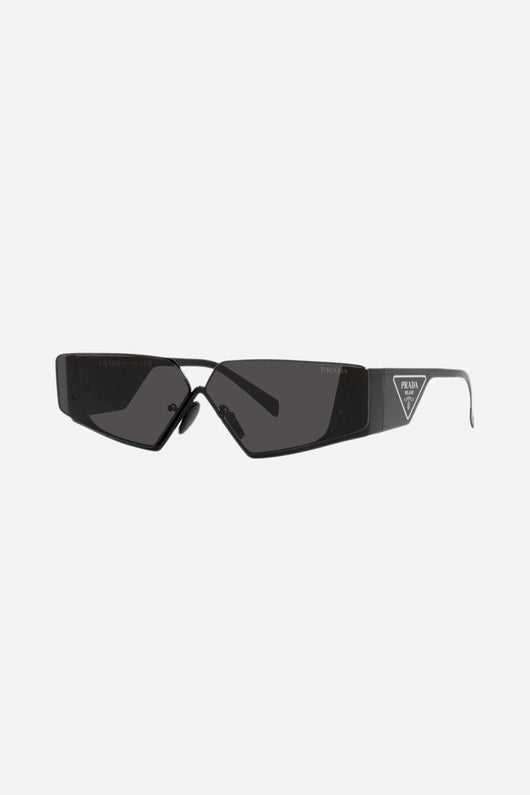 Prada flat top black sunglasses man Catwalk - Lux Studios