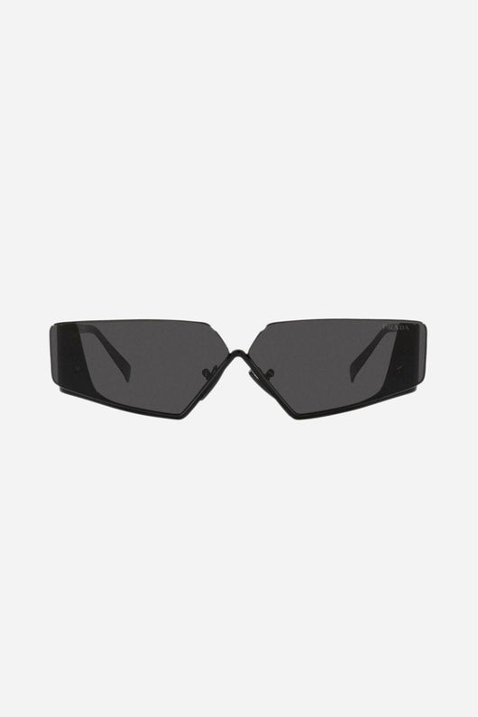 Prada flat top black sunglasses man Catwalk - Lux Studios
