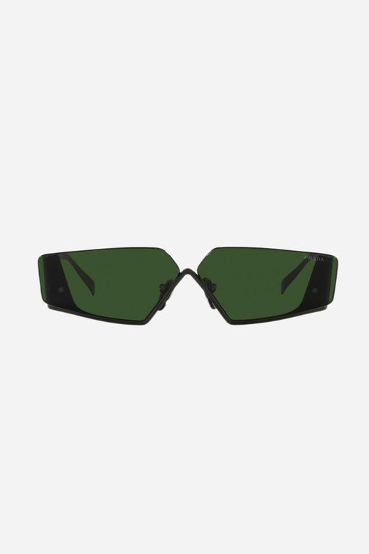 Prada flat top green sunglasses man Catwalk - Lux Studios