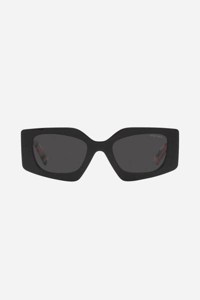 Prada geometrical black sunglasses - Lux Studios
