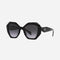 Prada hexagonal black sunglasses