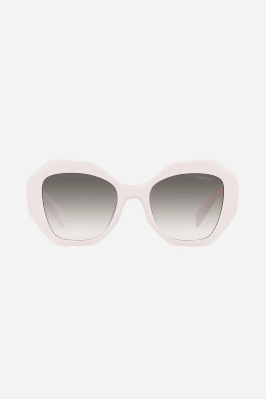 Prada hexagonal white sunglasses - Lux Studios