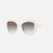 Prada hexagonal white sunglasses