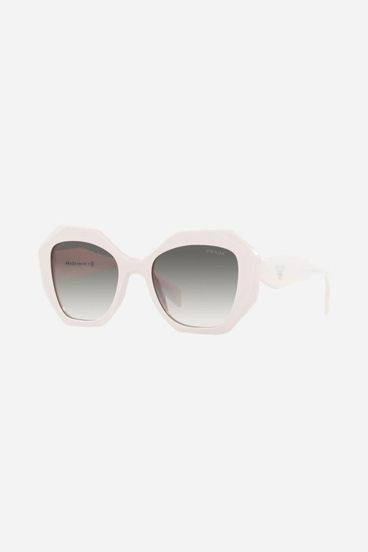 Prada hexagonal white sunglasses - Lux Studios