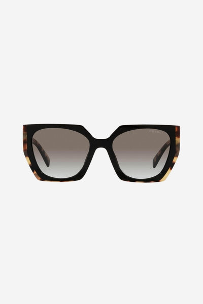 Prada oversized cat eye black and havana sunglasses - Lux Studios
