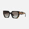 Prada oversized cat eye black and havana sunglasses