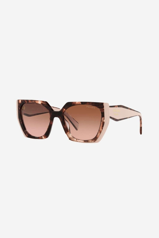 Prada oversized cat eye havana and ivory sunglasses - Lux Studios