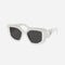 Prada PR14ZS white butterfly shape sunglasses