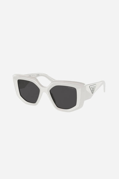 Prada PR14ZS white butterfly shape sunglasses - Lux Studios