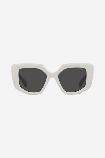 Prada PR14ZS white butterfly shape sunglasses - Lux Studios