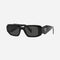 Prada PR17WS symbol black oval sunglasses