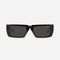 Prada runway squared black sunglasses