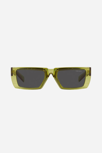 Prada runway squared lime sunglasses - Lux Studios