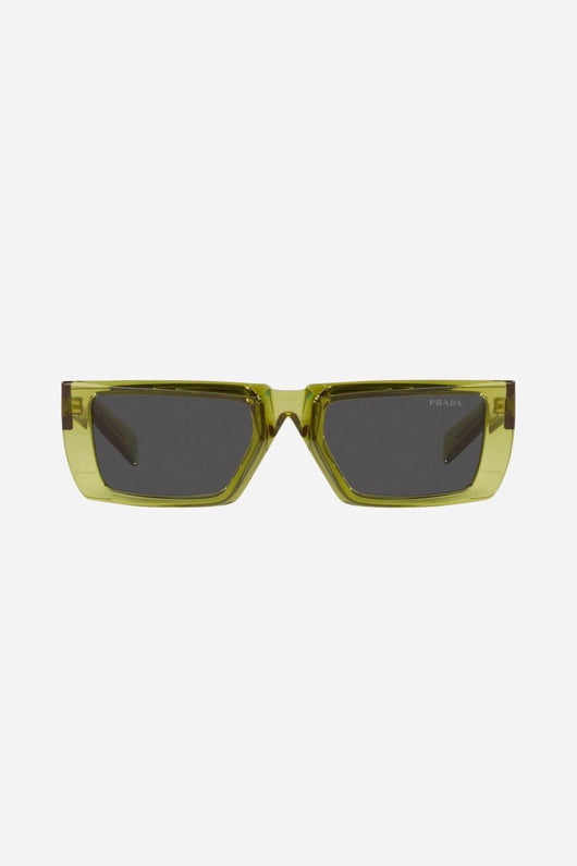 Prada runway squared lime sunglasses - Lux Studios