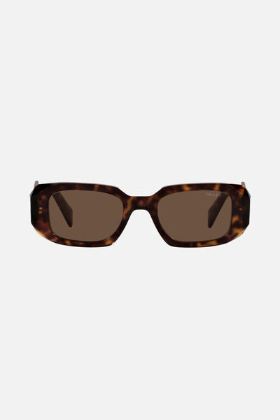 Prada symbol havana oval sunglasses - Lux Studios