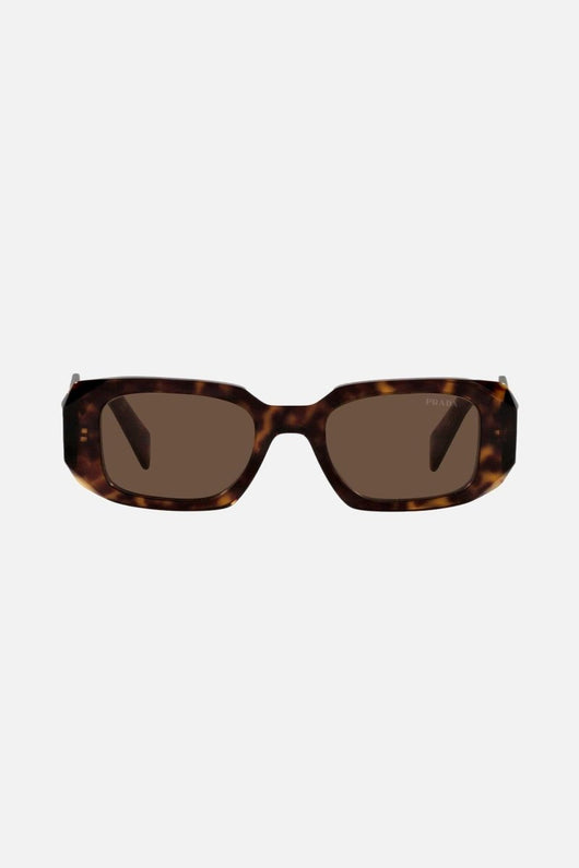 Prada symbol havana oval sunglasses - Lux Studios