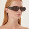 Prada symbol havana oval sunglasses