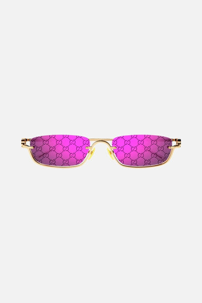 PRE ORDER Avail. 12th August -Gucci micro metal sunglasses with GG lenses - Lux Studios