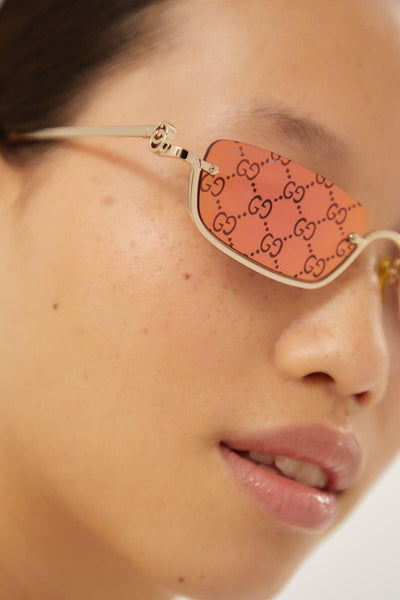 PRE ORDER Avail. 12th August -Gucci micro metal sunglasses with GG lenses - Lux Studios
