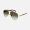 PRE ORDER Avail. 12th August -Gucci pilot brown sunglasses featuring double bridge