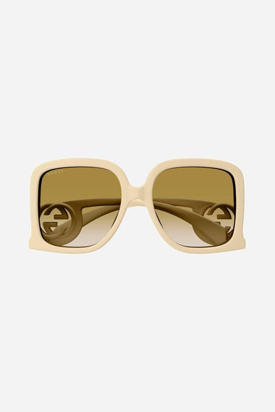 PRE ORDER Avail. August 23 - Gucci GG1326 ivory butterfly shape sunglasses - Lux Studios
