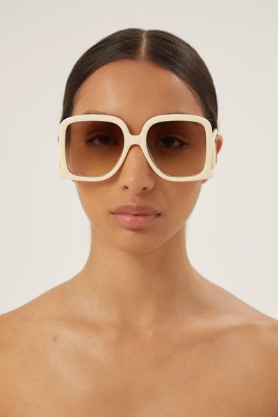 PRE ORDER Avail. August 23 - Gucci GG1326 ivory butterfly shape sunglasses - Lux Studios
