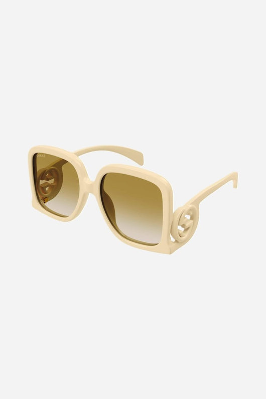PRE ORDER Avail. August 23 - Gucci GG1326 ivory butterfly shape sunglasses - Lux Studios