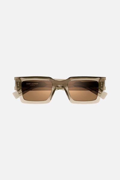 PRE ORDER Avail. July 23 - Saint Laurent bold crystal squared sunglasses - Lux Studios