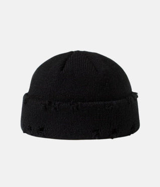 RIPPED BEANIE BLACK