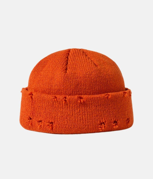 RIPPED BEANIE ORANGE - Lux Studios