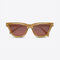 Saint Laurent angular SULPICE cat-eye UNISEX sunglasses with yellow lenses