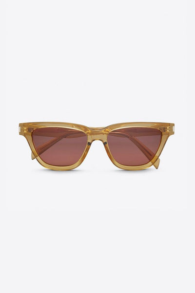 Saint Laurent angular SULPICE cat-eye UNISEX sunglasses with yellow lenses - Lux Studios