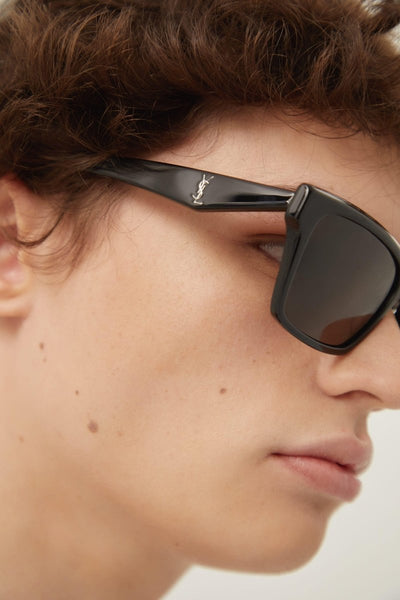 Saint Laurent black rectangular shape sunglasses - Lux Studios