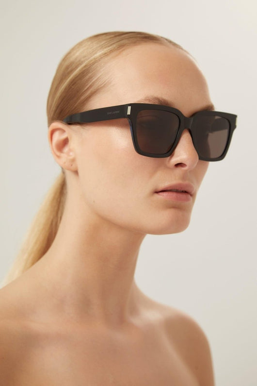 Saint Laurent black rectangular sunglasses - Lux Studios