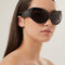 Saint Laurent bold black wrap around sunglasses