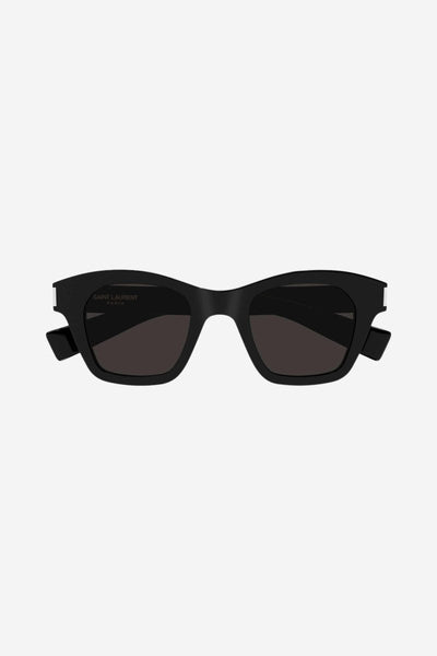 Saint Laurent bold cat-eye black sunglasses - Lux Studios