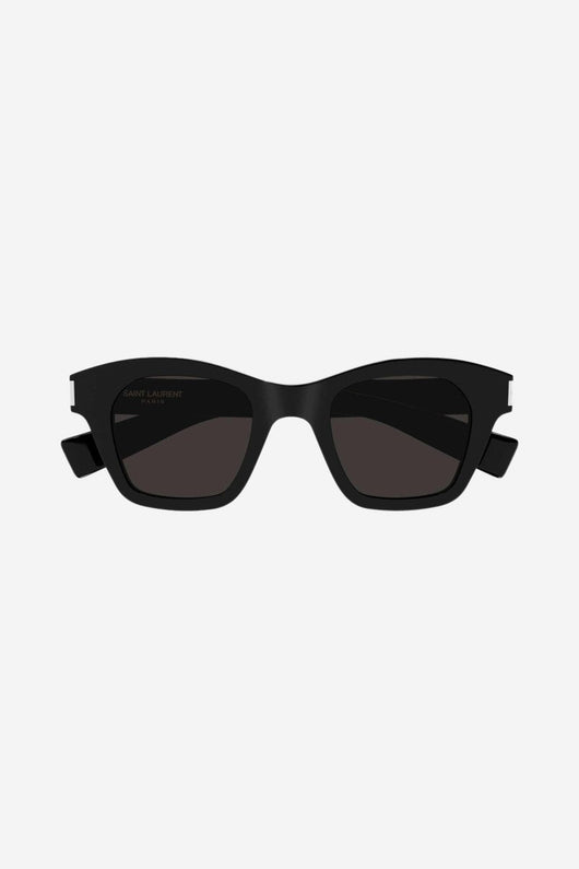 Saint Laurent bold cat-eye black sunglasses - Lux Studios