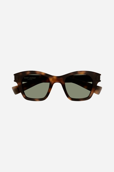 Saint Laurent bold cat-eye havana sunglasses - Lux Studios