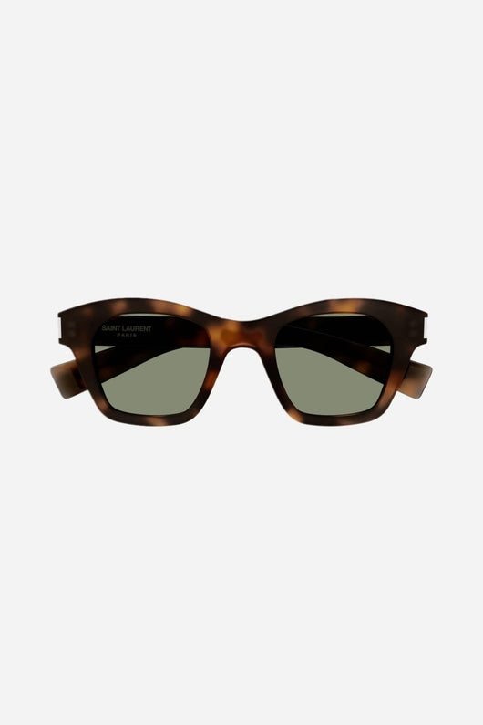 Saint Laurent bold cat-eye havana sunglasses - Lux Studios