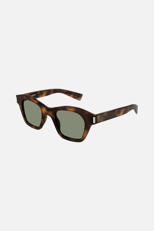 Saint Laurent bold cat-eye havana sunglasses - Lux Studios