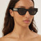 Saint Laurent bold oval black sunglasses
