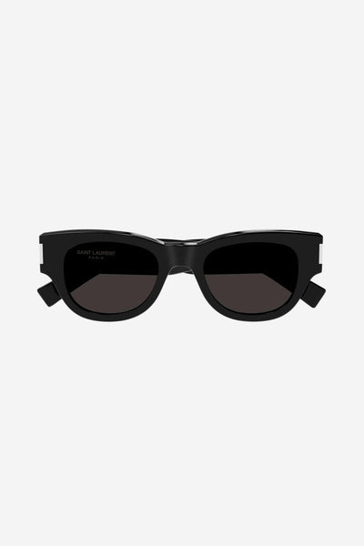 Saint Laurent bold oval black sunglasses - Lux Studios