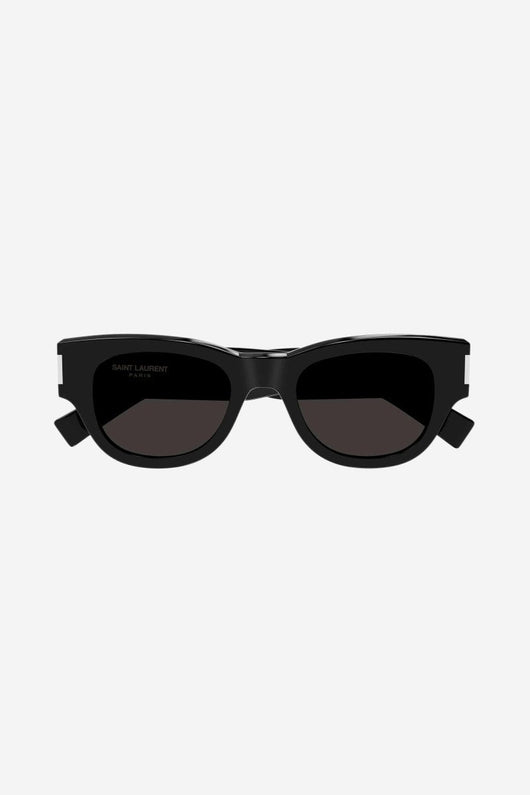 Saint Laurent bold oval black sunglasses - Lux Studios