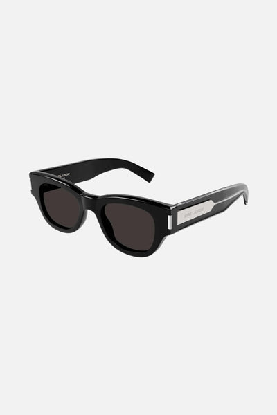 Saint Laurent bold oval black sunglasses - Lux Studios