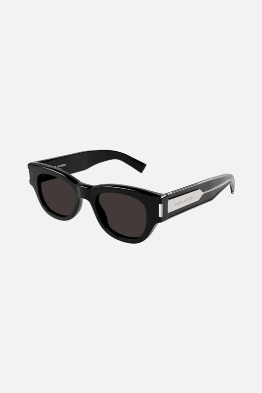 Saint Laurent bold oval black sunglasses - Lux Studios