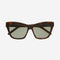 Saint Laurent cat-eye havana sunglasses featuring YSL logo