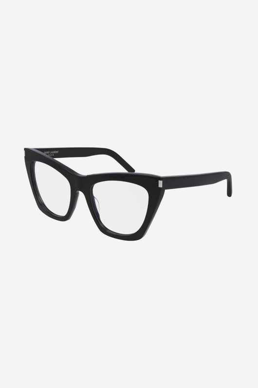 Saint Laurent cat eye kate angular black frame - Lux Studios