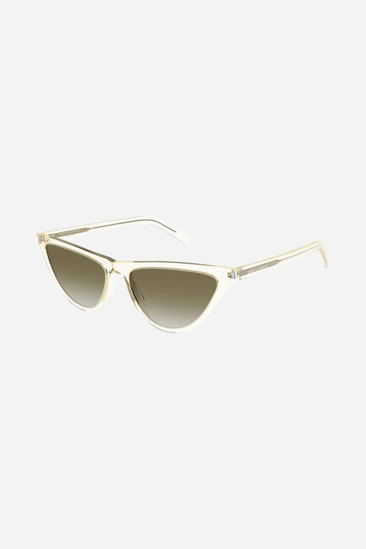 Saint Laurent cat eye transparent slim sunglasses - Lux Studios