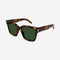 Saint Laurent havana rectangular sunglasses